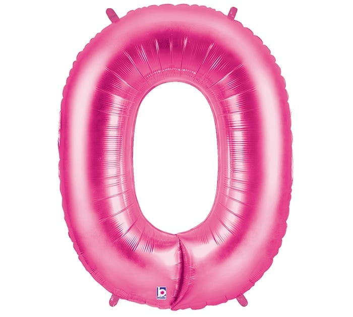 Giant Hot Pink Number Balloon - 40 Inches