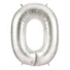 Giant Silver Number Balloon - 40 Inches