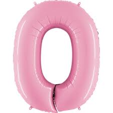 Giant Light Pink Giant Number Balloon - 40 Inches