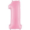 Giant Light Pink Giant Number Balloon - 40 Inches
