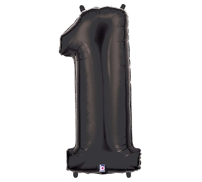 Giant Black Number Balloon - 40 Inches