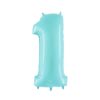 Giant Light Blue Giant Number Balloon - 40 Inches