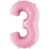 Giant Light Pink Giant Number Balloon - 40 Inches