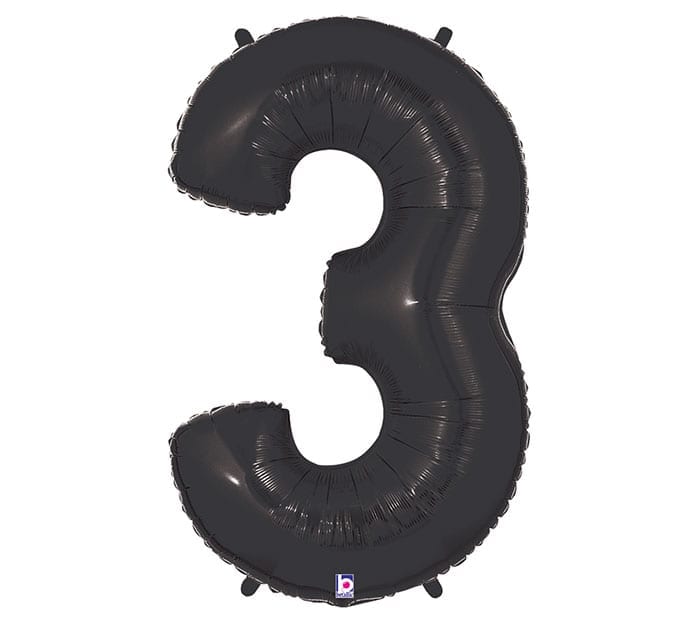 Giant Black Number Balloon - 40 Inches