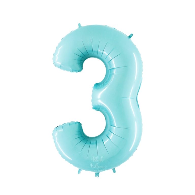 Giant Light Blue Giant Number Balloon - 40 Inches