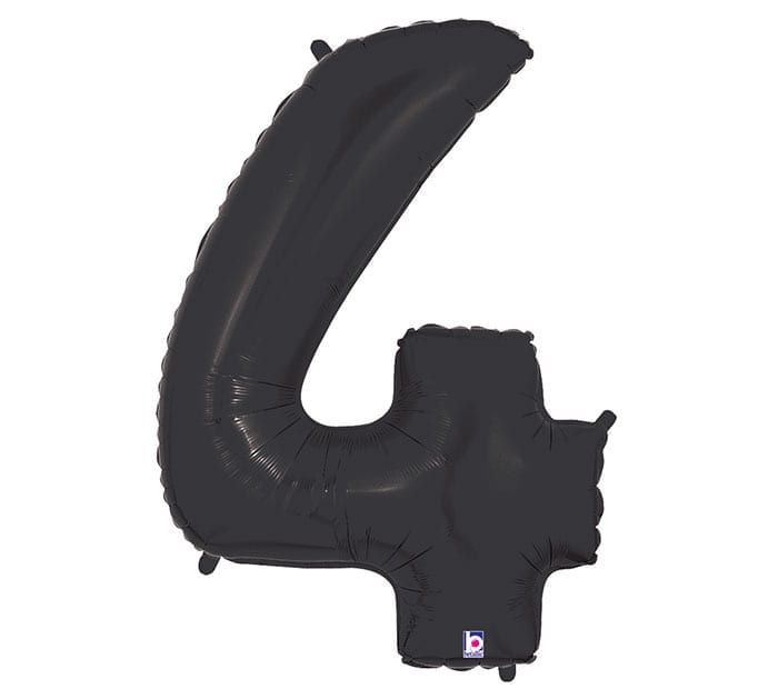 Giant Black Number Balloon - 40 Inches