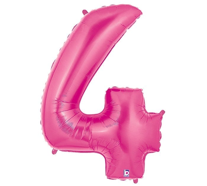 Giant Hot Pink Number Balloon - 40 Inches