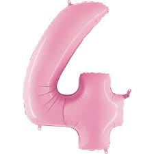 Giant Light Pink Giant Number Balloon - 40 Inches