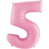 Giant Light Pink Giant Number Balloon - 40 Inches