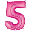 Giant Hot Pink Number Balloon - 40 Inches