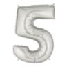 Giant Silver Number Balloon - 40 Inches