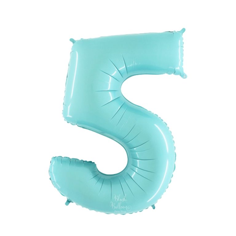 Giant Light Blue Giant Number Balloon - 40 Inches