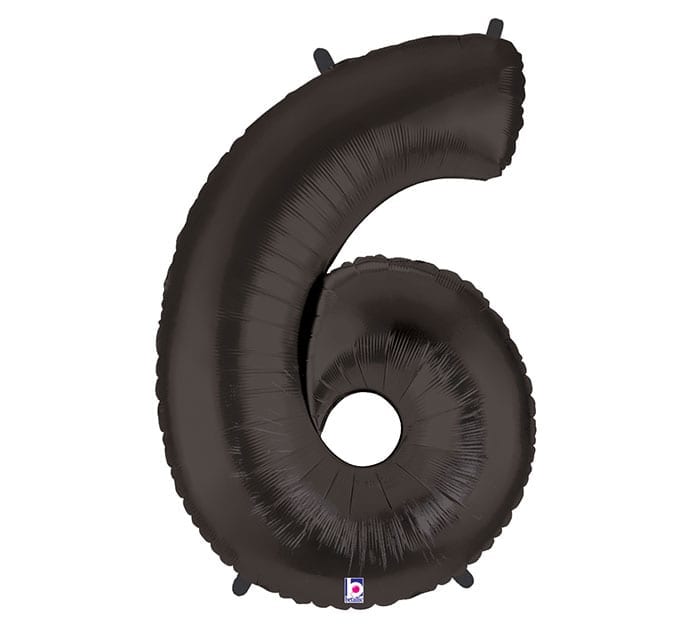 Giant Black Number Balloon - 40 Inches