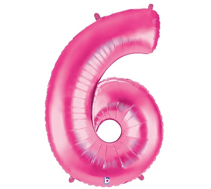 Giant Hot Pink Number Balloon - 40 Inches