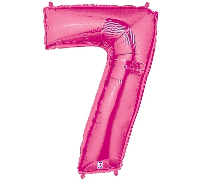 Giant Hot Pink Number Balloon - 40 Inches