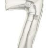 Giant Silver Number Balloon - 40 Inches