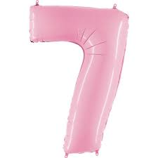 Giant Light Pink Giant Number Balloon - 40 Inches