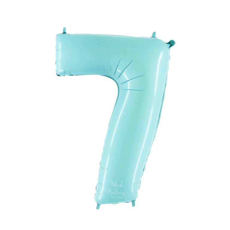 Giant Light Blue Giant Number Balloon - 40 Inches