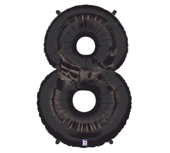 Giant Black Number Balloon - 40 Inches