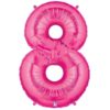 Giant Hot Pink Number Balloon - 40 Inches
