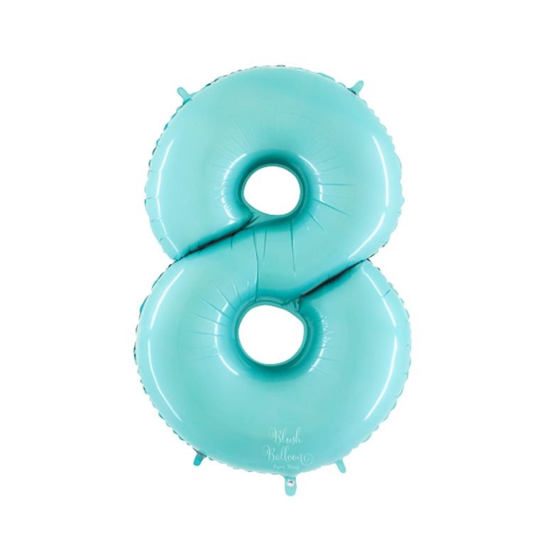 Giant Light Blue Giant Number Balloon - 40 Inches
