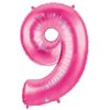 Giant Hot Pink Number Balloon - 40 Inches