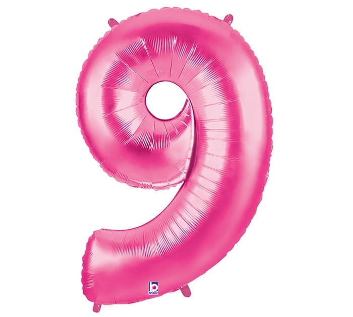 Giant Hot Pink Number Balloon - 40 Inches