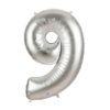 Giant Silver Number Balloon - 40 Inches