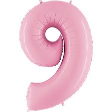 Giant Light Pink Giant Number Balloon - 40 Inches