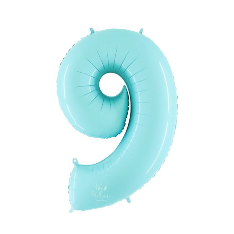 Giant Light Blue Giant Number Balloon - 40 Inches
