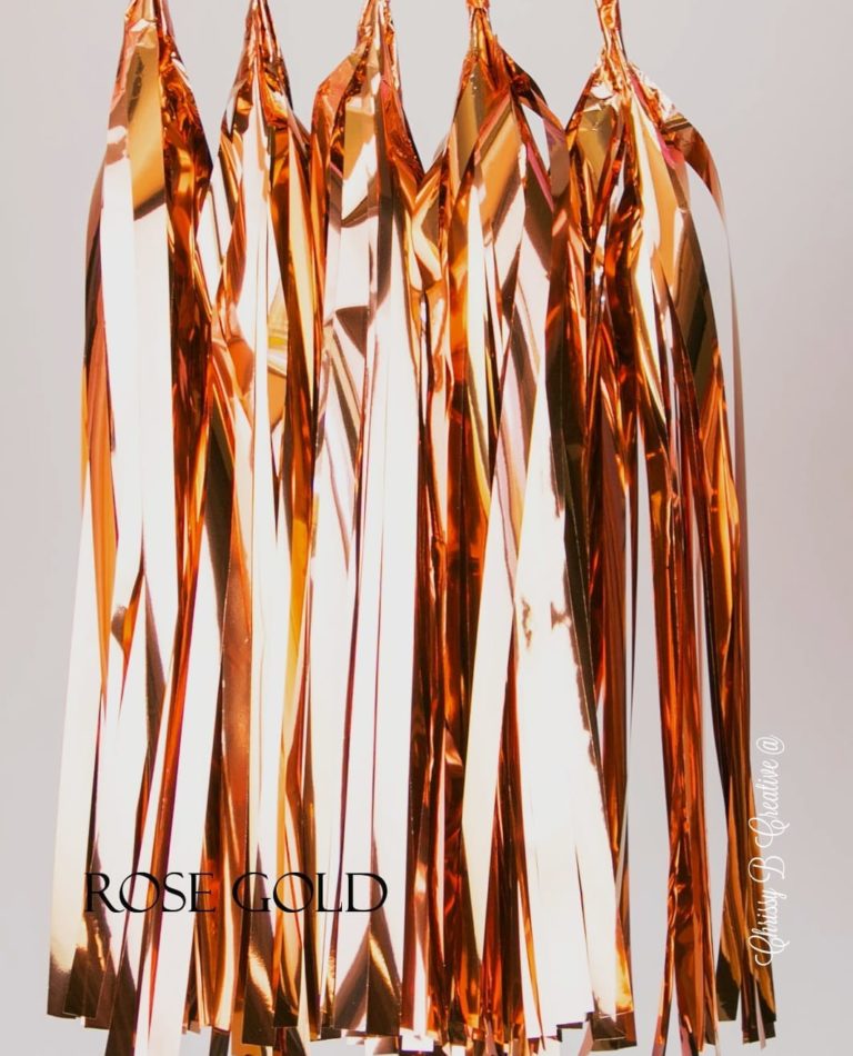 rose-gold.jpg DIY Tissue Tassels - Pack of 5 Pre-Cut Tassels
