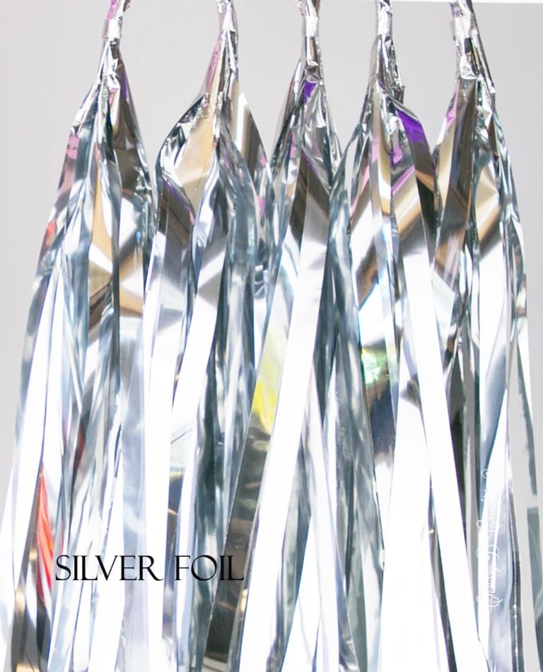 silver-foil-1.jpg DIY Tissue Tassels - Pack of 5 Pre-Cut Tassels
