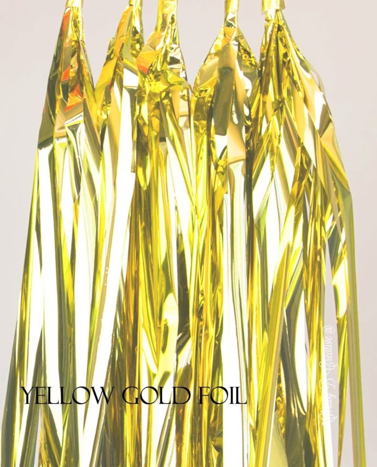 yellow-gold-foil.jpg DIY Tissue Tassels - Pack of 5 Pre-Cut Tassels
